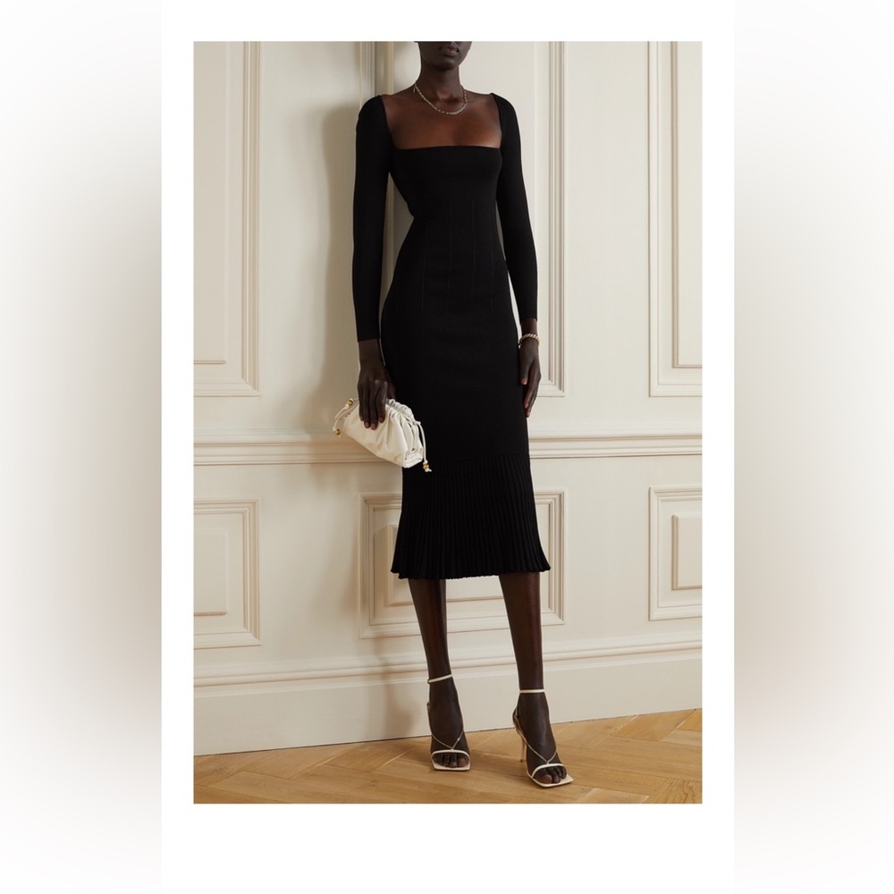 Galvan Black Long Sleeve Dress